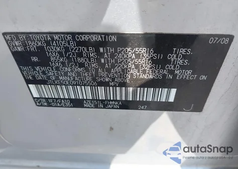 2009 Scion Xb from USA, damaged, VIN JTLKE50E091075506